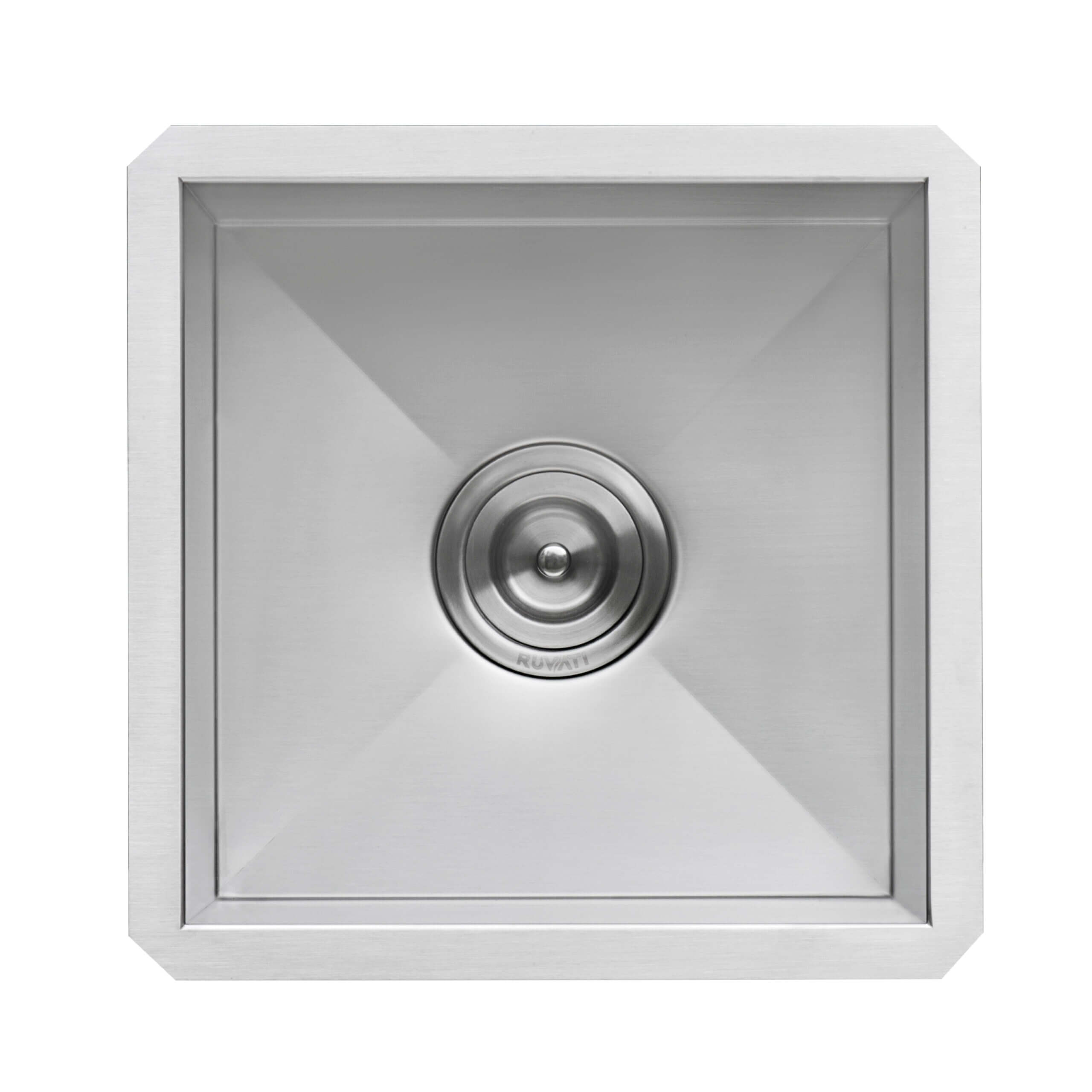 Alternative View of Ruvati Nesta 13" Undermount Rectangle Stainless Steel Bar/Prep Sink, 16 Gauge, Zero Radius, RVH7113