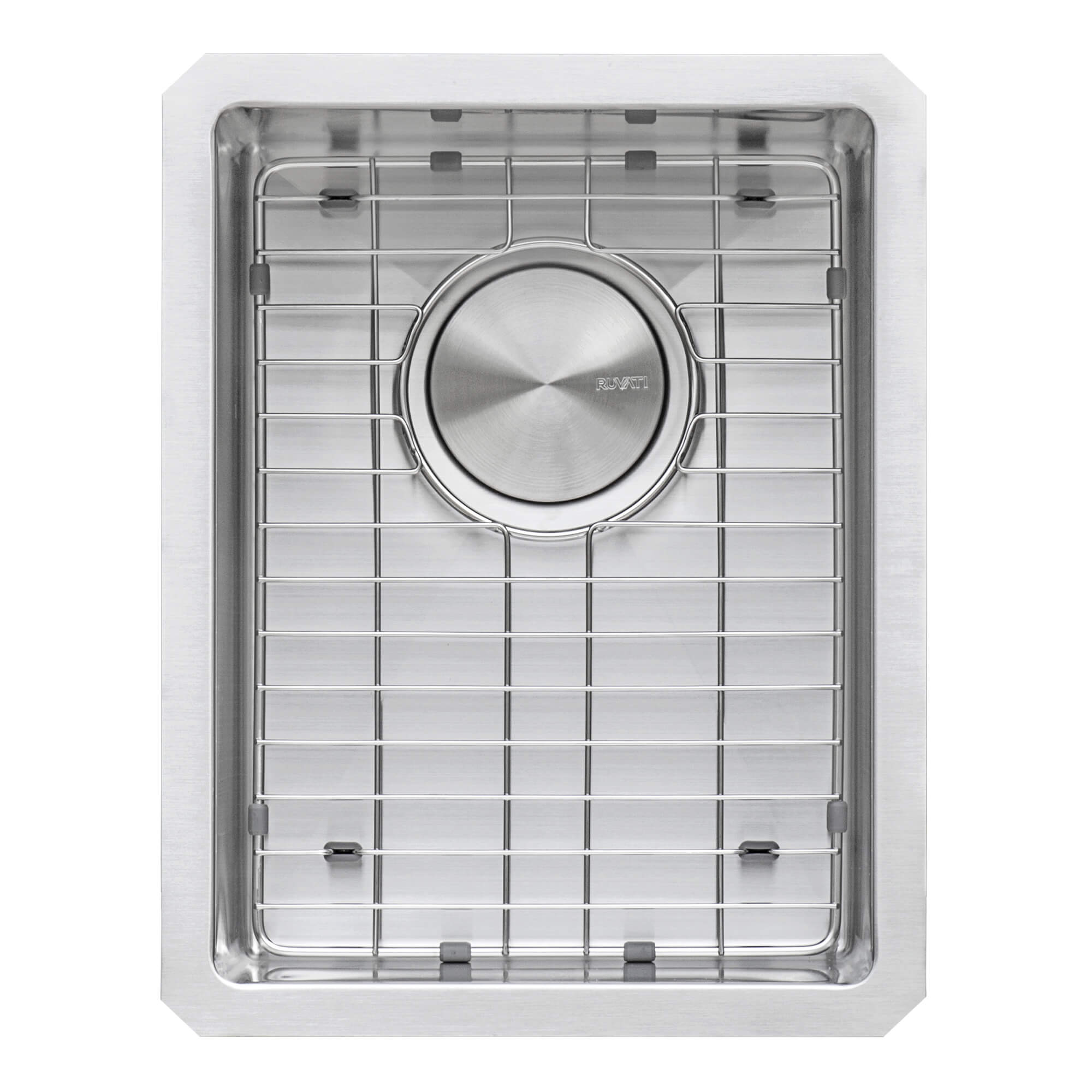 Alternative View of Ruvati Gravena 14" Undermount Rectangle Stainless Steel Bar/Prep Sink, 16 Gauge, Rounded Corners, RVH7114