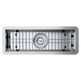 Alternative View of Ruvati Nesta 23" Narrow Trough Undermount Rectangle Stainless Steel Bar/Prep Sink, 16 Gauge, RVH7120