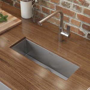 Alternate Image for Ruvati Nesta 23" Narrow Trough Undermount Rectangle Stainless Steel Bar/Prep Sink, 16 Gauge, RVH7120