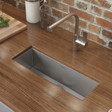 Main Image of Ruvati Nesta 23" Narrow Trough Undermount Rectangle Stainless Steel Bar/Prep Sink, 16 Gauge, RVH7120