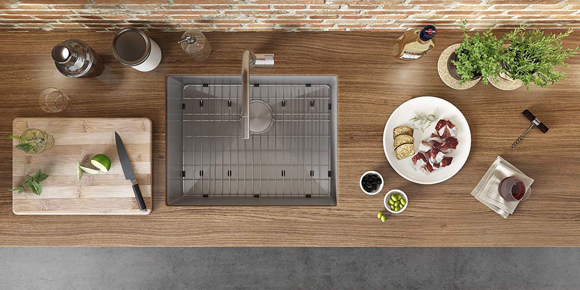Alternative View of Ruvati Gravena 21" Undermount Rectangle Stainless Steel Bar/Prep Sink, 16 Gauge, Rounded Corners, RVH7121