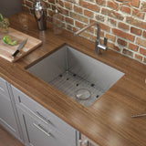 Main Image of Ruvati Gravena 23" Undermount Stainless Steel Kitchen Sink, 16 Gauge, Rounded Corners, RVH7123