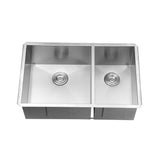 Alternative View of Ruvati Nesta 29" Undermount Stainless Steel Kitchen Sink, 60/40 Double Bowl, 16 Gauge, Zero Radius, RVH7200