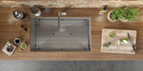 Alternative View of Ruvati Gravena 30" Undermount Stainless Steel Kitchen Sink, 16 Gauge, Rounded Corners, RVH7300