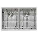 Alternative View of Ruvati Nesta 30" Undermount Stainless Steel Kitchen Sink, 50/50 Double Bowl, 16 Gauge, Zero Radius, RVH7350