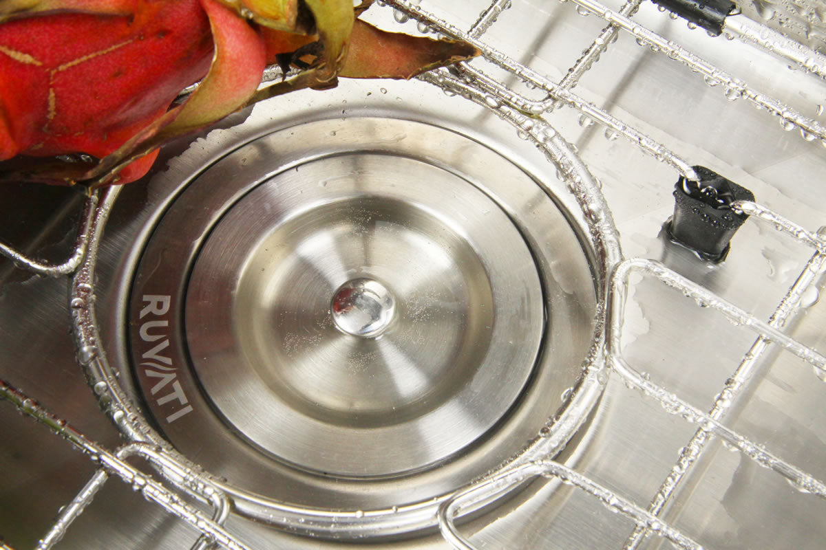 Alternative View of Ruvati Urbana 30" Undermount Stainless Steel Kitchen Sink, 50/50 Low Divide Double Bowl, 16 Gauge, Rounded Corners, RVH7355