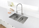 Alternative View of Ruvati Urbana 30" Undermount Stainless Steel Kitchen Sink, 50/50 Low Divide Double Bowl, 16 Gauge, Rounded Corners, RVH7355