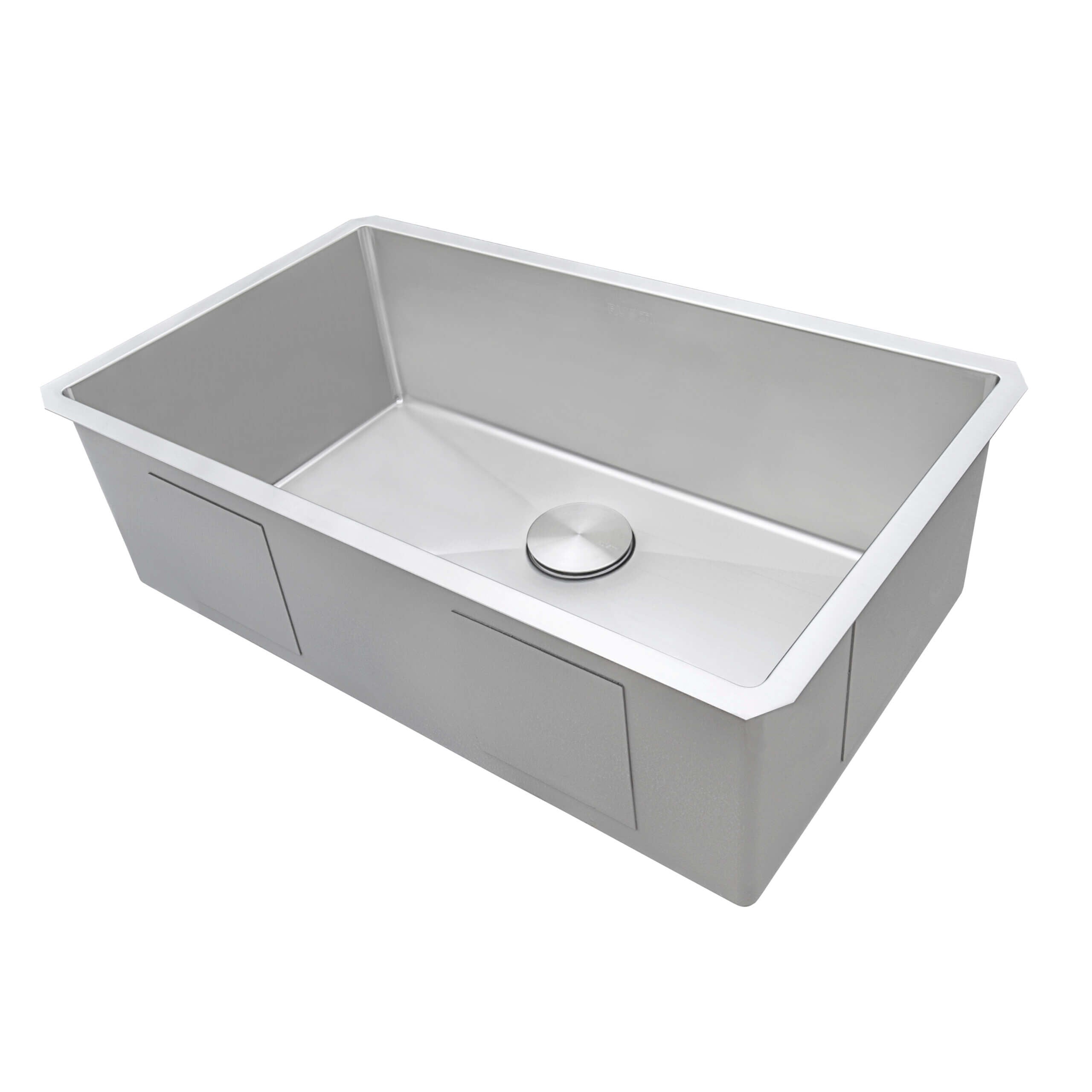 Alternative View of Ruvati Gravena 32" Undermount Stainless Steel Kitchen Sink, 16 Gauge, Rounded Corners, RVH7400