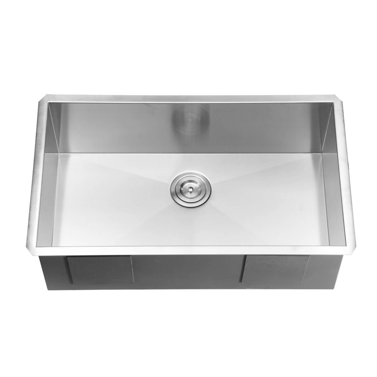 Alternative View of Ruvati Nesta 32" Undermount Stainless Steel Kitchen Sink, 16 Gauge, Zero Radius, RVH7405