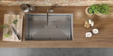 Alternative View of Ruvati Nesta 32" Undermount Stainless Steel Kitchen Sink, 16 Gauge, Zero Radius, RVH7405