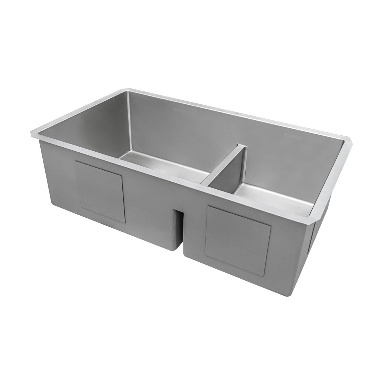 Alternative View of Ruvati Urbana 36" Undermount Stainless Steel Kitchen Sink, 60/40 Low Divide Double Bowl, 16 Gauge, RVH7417