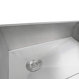 Alternative View of Ruvati Tribeca 30" Slope Bottom Offset Drain Undermount Stainless Steel Kitchen Sink, 16 Gauge, RVH7480