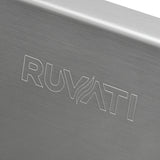 Alternative View of Ruvati Tribeca 32" Slope Bottom Offset Drain Reversible Undermount Stainless Steel Kitchen Sink, 16 Gauge, RVH7490