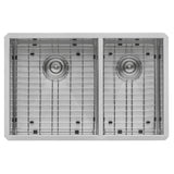 Alternative View of Ruvati Nesta 32" Undermount Stainless Steel Kitchen Sink, 60/40 Double Bowl, 16 Gauge, Zero Radius, RVH7515