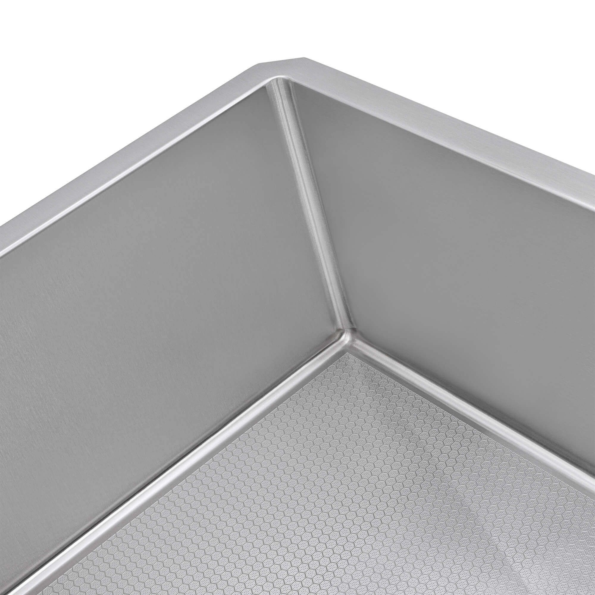 Alternative View of Ruvati Gravena Hex Hex Bottom 30-inch Scratch Resistant Embossed Texture Kitchen Sink Stainless Steel, 16, RVH7630