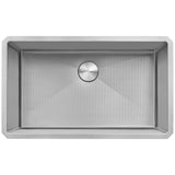 Ruvati Gravena Hex Hex Bottom 30-inch Scratch Resistant Embossed Texture Kitchen Sink Stainless Steel, 16, RVH7630