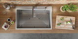 Alternative View of Ruvati Tirana Pro 28" Stainless Steel Kitchen Sink, 16 Gauge, Rounded Corners, RVH8008