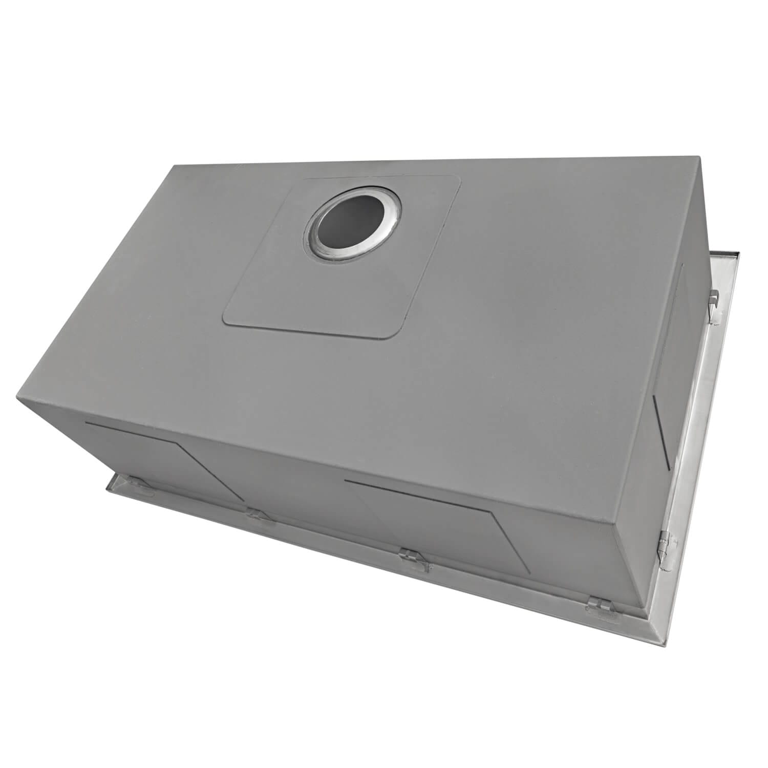 Alternative View of Ruvati Tirana Pro 27 x 20 inch Drop-in 16 Gauge Stainless Steel Rounded Corners Topmount Kitchen Sink Single Bowl, 16, RVH8017