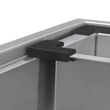 Alternative View of Ruvati Siena 33" Stainless Steel Workstation Kitchen Sink, 60/40 Double Bowl, 16 Gauge, Rounded Corners, RVH8035