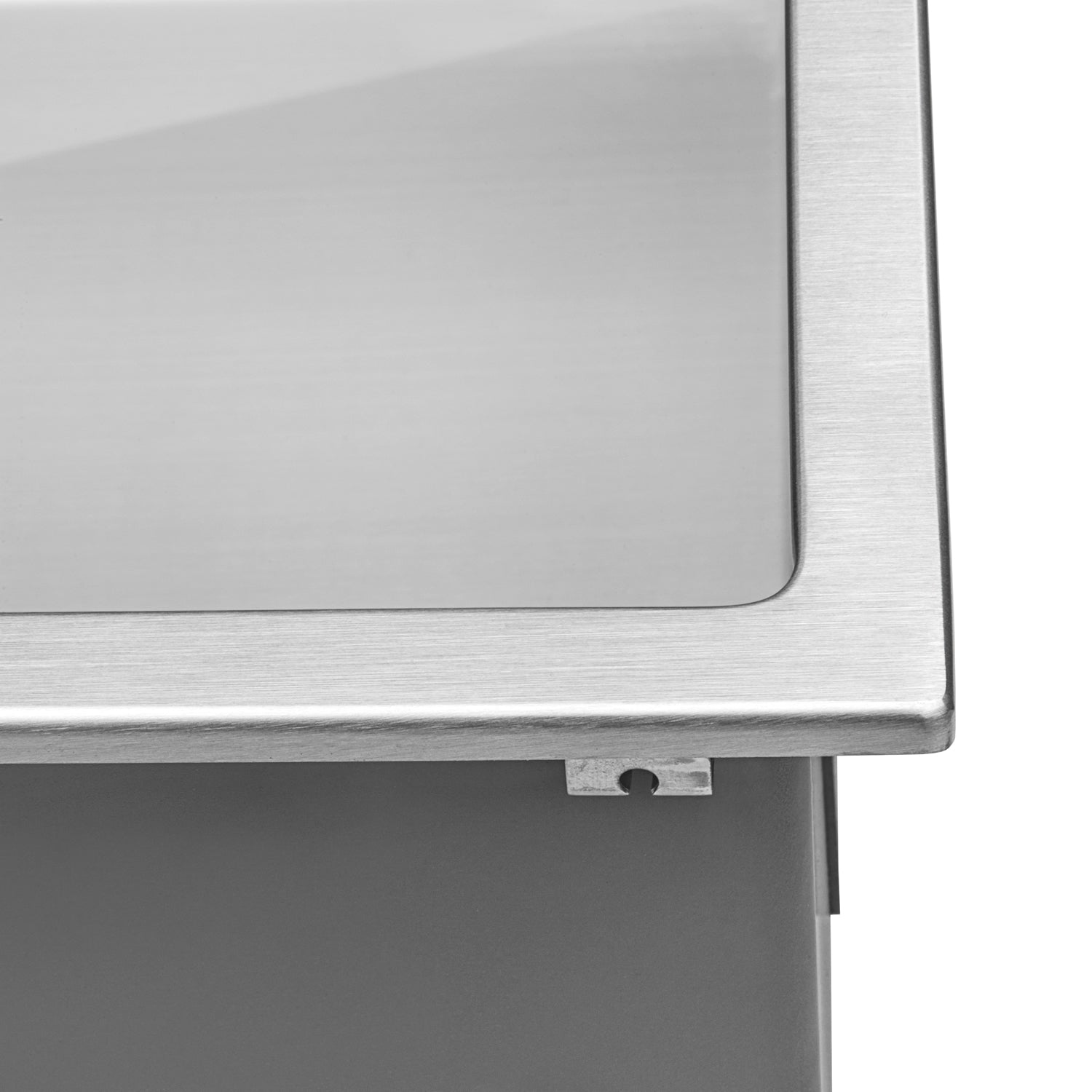 Alternative View of Ruvati Tirana Pro 33" Stainless Steel Kitchen Sink, 50/50 Double Bowl, 16 Gauge, Rounded Corners, RVH8051