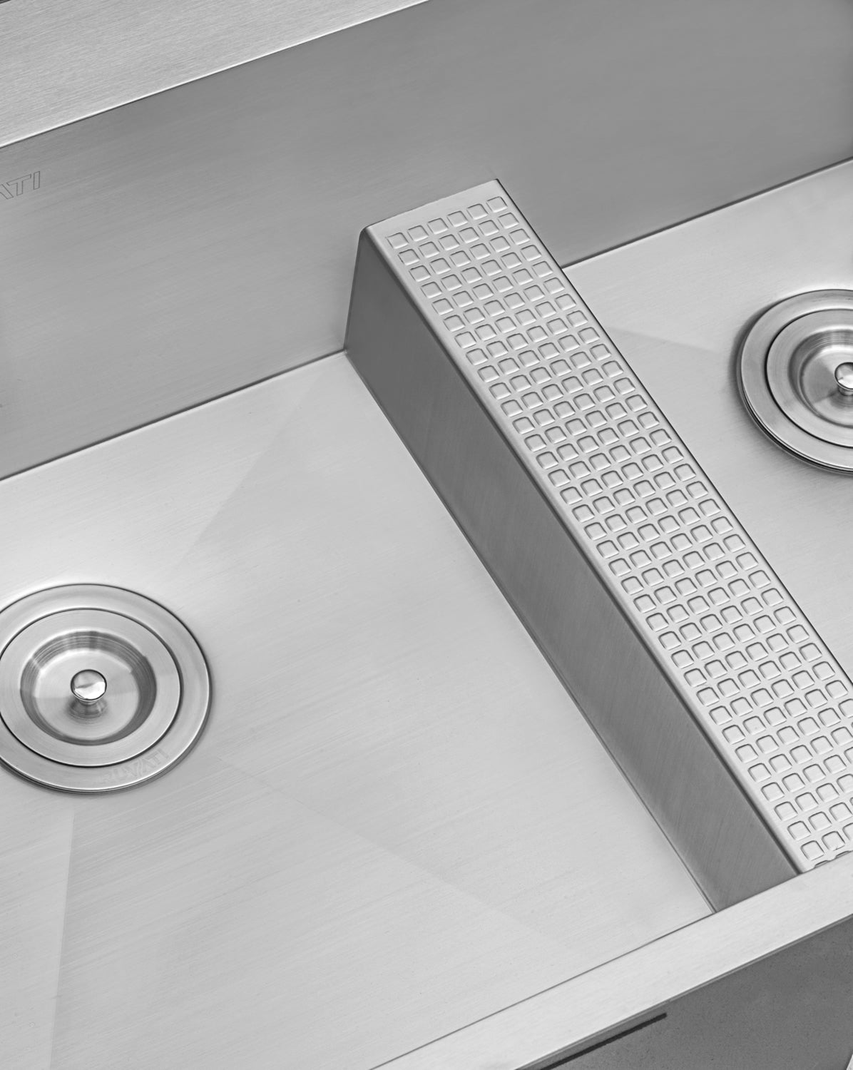 Alternative View of Ruvati Tirana 33" Drop In Stainless Steel Kitchen Sink, 60/40 Double Bowl, 16 Gauge, Zero Radius, RVH8059