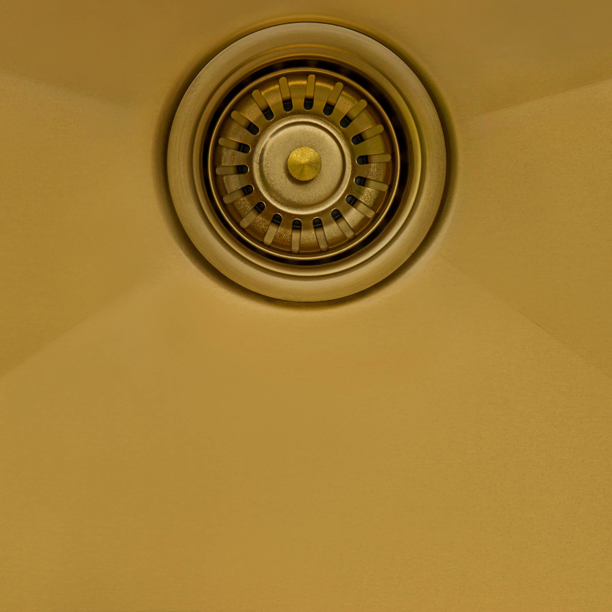 Alternative View of Ruvati Terraza 15 x 20 inch Polished Brass Matte Gold Stainless Steel Drop-in Topmount Bar Prep Sink Single Bowl, 16, Matte Gold Satin Brass, RVH8110GG