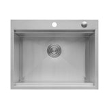 Alternative View of Ruvati Vino 27 x 20 inch RV Workstation Drop-in Topmount Bar Prep Kitchen Sink 16 Gauge Stainless Steel, 16, RVH8207