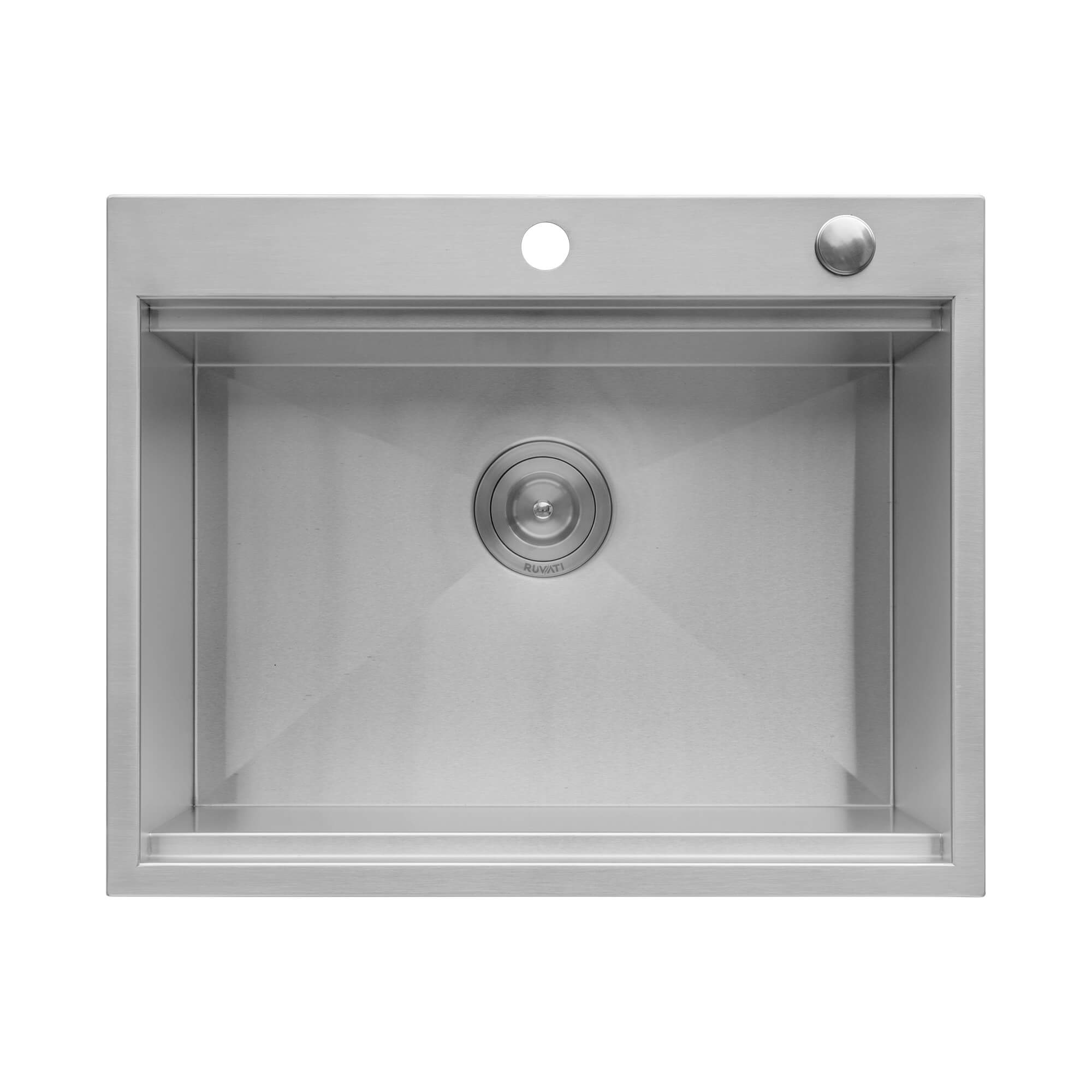 Alternative View of Ruvati Vino 23 x 20 inch RV Workstation Drop-in Topmount Bar Prep Kitchen Sink 16 Gauge Stainless Steel, 16, RVH8203