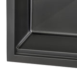 Ruvati Giana 15 x 20 inch Gunmetal Black Stainless Steel Workstation Wet Bar Sink Drop-in Topmount, 16, RVH8210BL