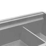 Alternative View of Ruvati Dual-Tier 33" Undermount Stainless Steel Workstation Kitchen Sink, 60/40 Low Divide Double Bowl, 16 Gauge, RVH8255