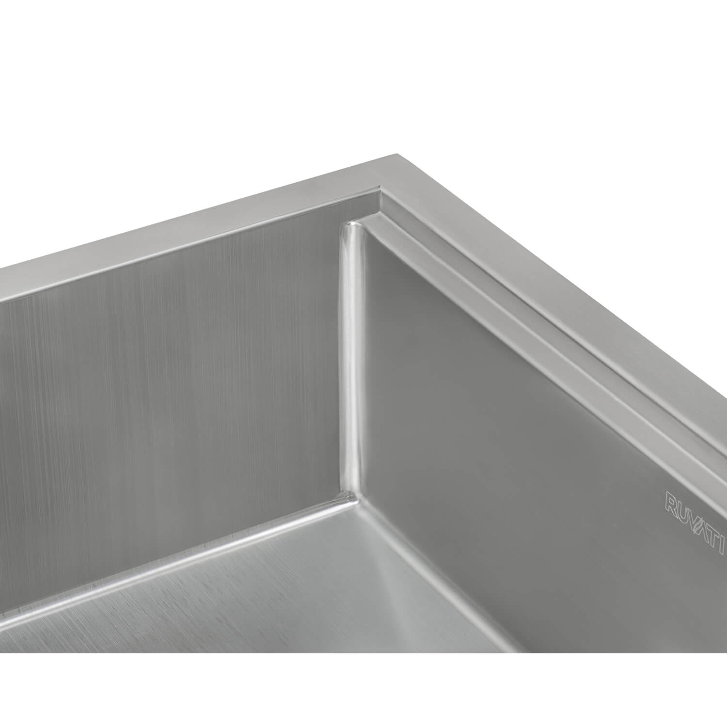 Alternative View of Ruvati Roma Pro 32" Undermount Stainless Steel Workstation Kitchen Sink, 16 Gauge, Rounded Corners, RVH8301