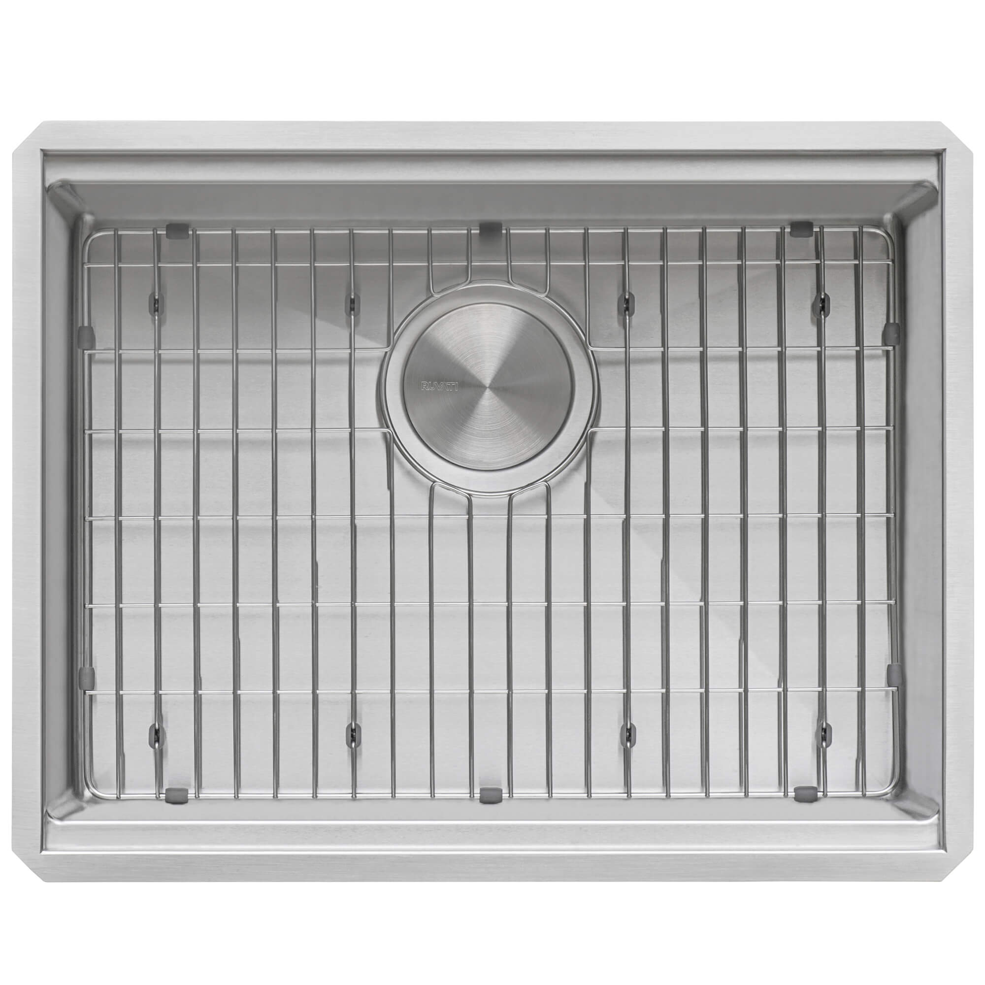 Alternative View of Ruvati Roma Pro 24" Undermount Stainless Steel Workstation Kitchen Sink, 16 Gauge, Rounded Corners, RVH8324