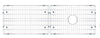 Ruvati Bottom Rinse Grid for RVH8333, RVH9333 sink, RVA68333