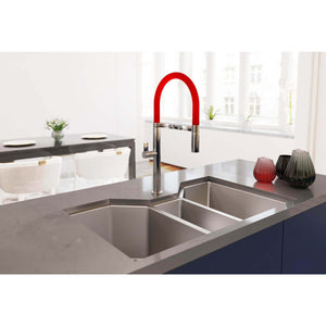 Alternate Image for Ruvati Gravena 35" Undermount Stainless Steel Kitchen Sink, 40/20/40 Triple Bowl, 16 Gauge, RVH8500