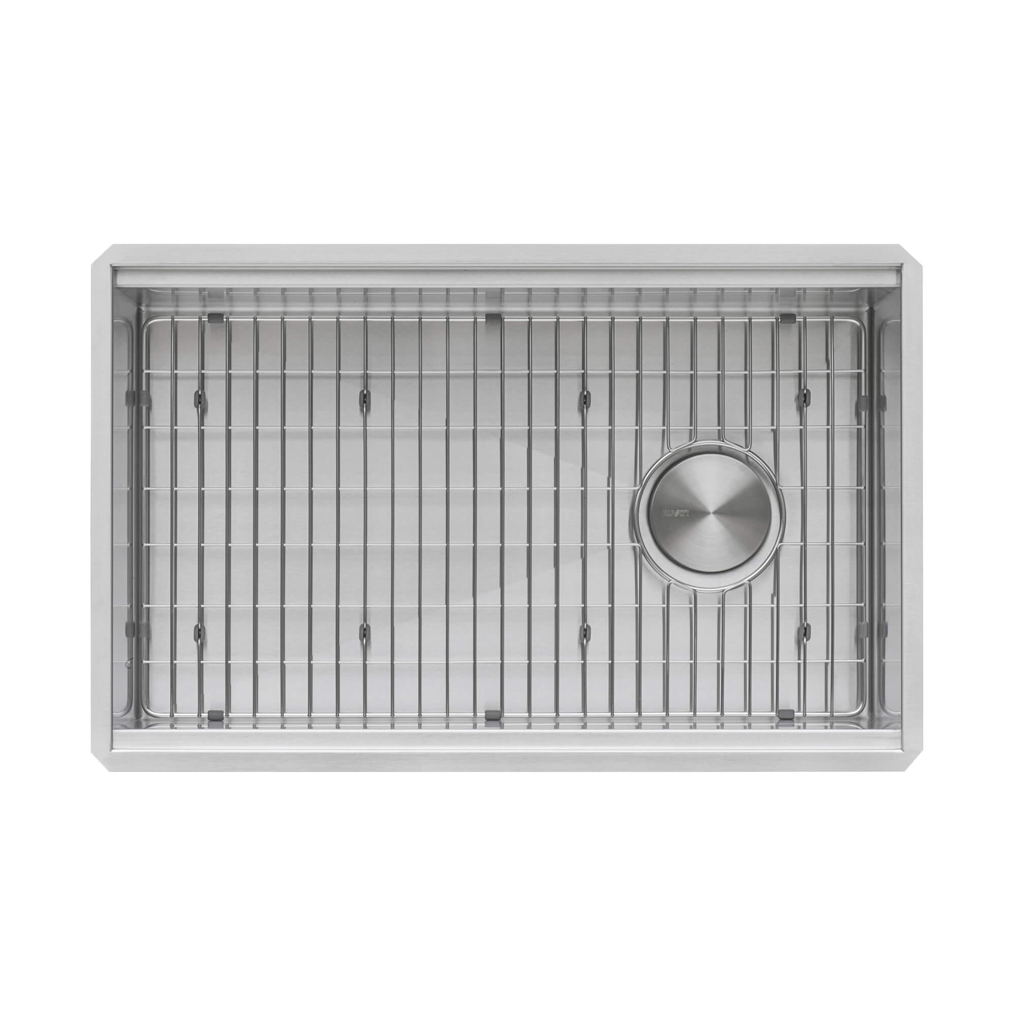 Alternative View of Ruvati Veniso 27" Slope Bottom Offset Drain Undermount Stainless Steel Workstation Kitchen Sink, 16 Gauge, RVH8570