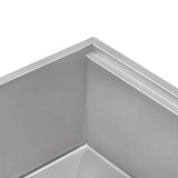 Alternative View of Ruvati Veniso Nova 30" Slope Bottom Offset Drain Undermount Stainless Steel Workstation Kitchen Sink, 16 Gauge, RVH8584