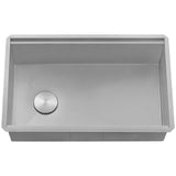 Alternative View of Ruvati Veniso Nova 30" Slope Bottom Offset Drain Undermount Stainless Steel Workstation Kitchen Sink, 16 Gauge, RVH8584