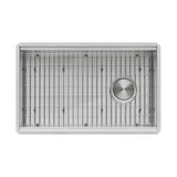 Alternative View of Ruvati Veniso Nova 30" Slope Bottom Offset Drain Undermount Stainless Steel Workstation Kitchen Sink, 16 Gauge, RVH8584