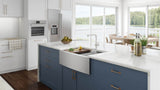 Alternative View of Ruvati Verona 33" Stainless Steel Workstation Apron-front Farmhouse Sink, 16 Gauge, RVH9200