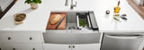 Alternative View of Ruvati Verona 27" Stainless Steel Workstation Apron-front Farmhouse Sink, 16 Gauge, RVH9050