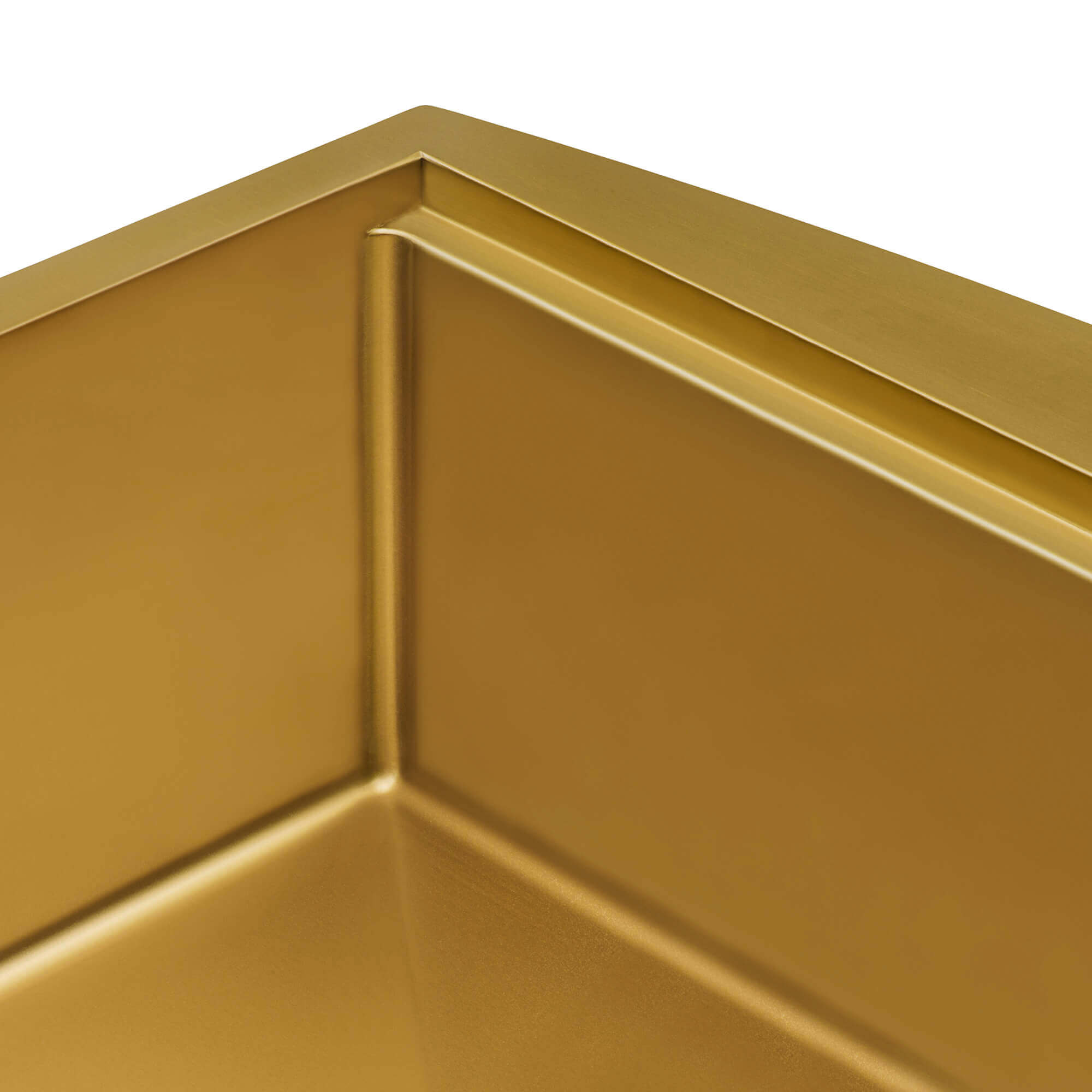 Alternative View of Ruvati Monaco 30" Stainless Steel Workstation Apron-front Farmhouse Sink, Matte Gold Brass Tone, 16 Gauge, RVH9106GG