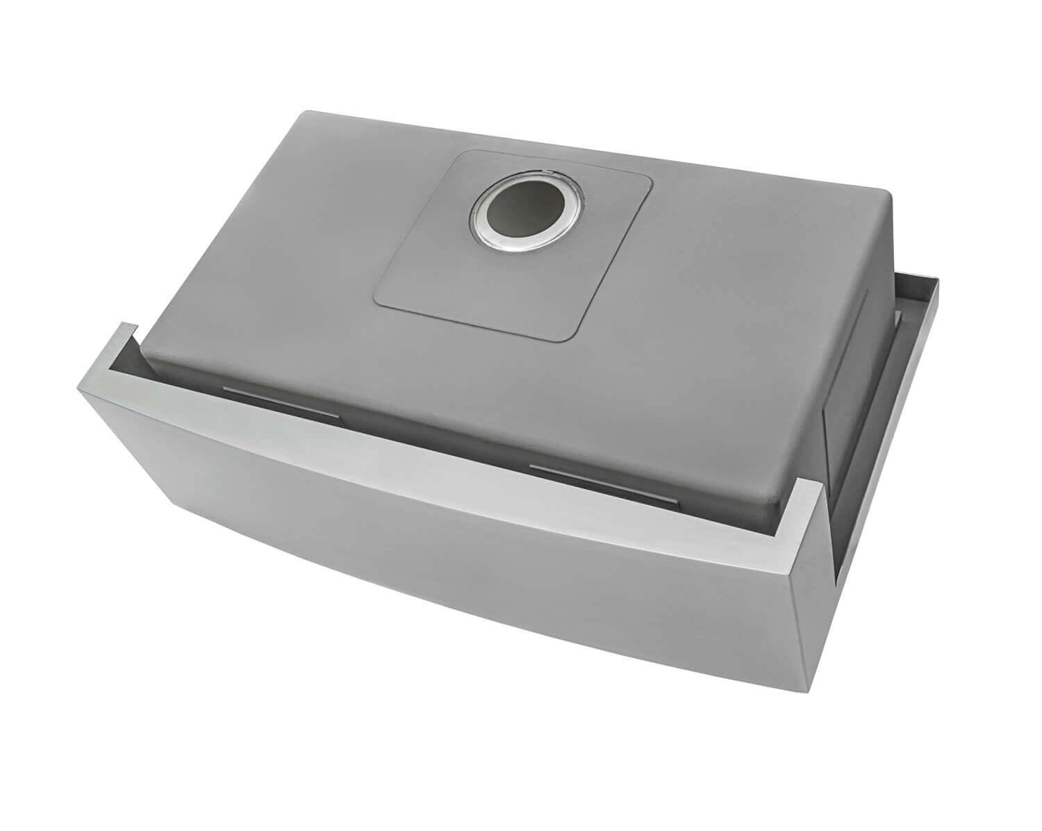 Alternative View of Ruvati Verona 36" Stainless Steel Workstation Apron-front Farmhouse Sink, 16 Gauge, RVH9300