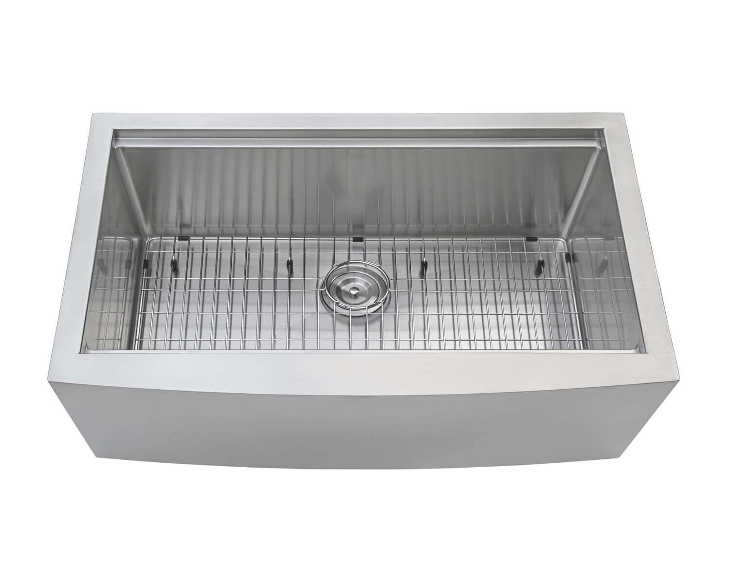 Alternative View of Ruvati Verona 36" Stainless Steel Workstation Apron-front Farmhouse Sink, 16 Gauge, RVH9300