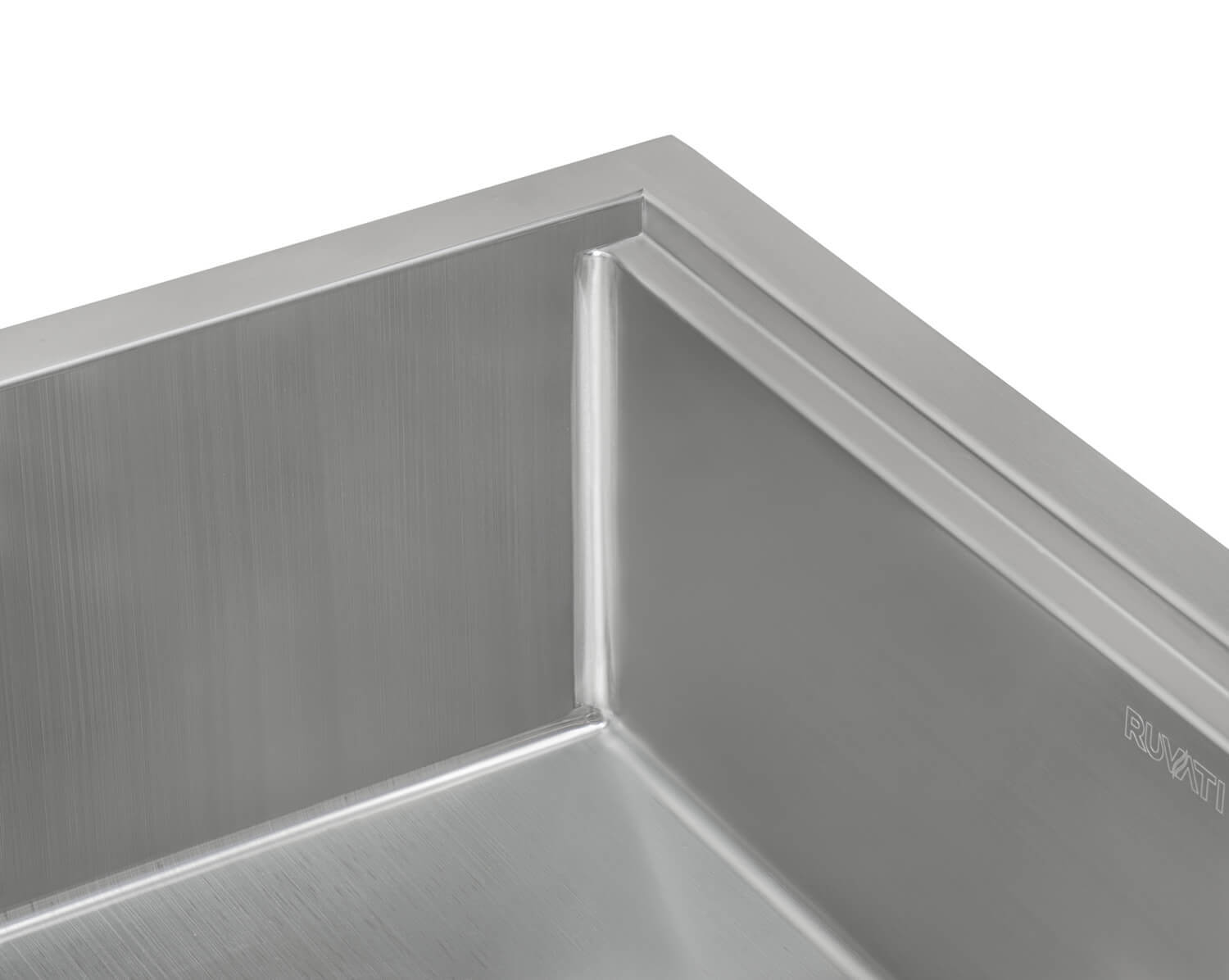 Alternative View of Ruvati Verona 36" Stainless Steel Workstation Apron-front Farmhouse Sink, 16 Gauge, RVH9300