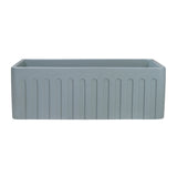 Alternative View of Ruvati Fiamma 33" Reversible Fireclay Apron-front Farmhouse Sink, Horizon Gray, RVL2300GR