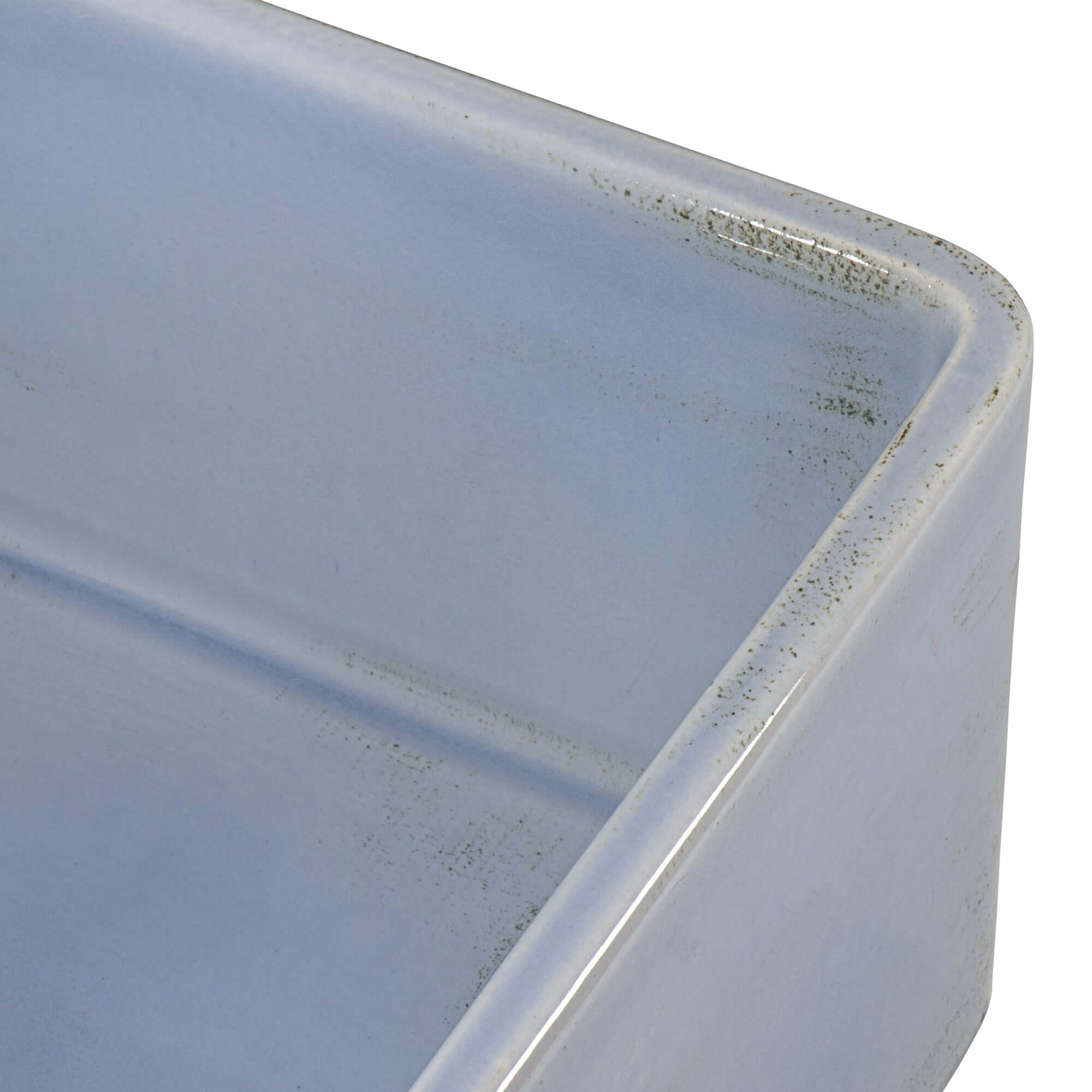 Alternative View of Ruvati Fiamma 33" Reversible Fireclay Apron-front Farmhouse Sink, Distressed Coastal Blue, RVL2300SB