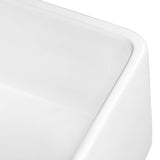 Alternative View of Ruvati Fiamma 33" Reversible Fireclay Apron-front Farmhouse Sink, White, RVL2300WH