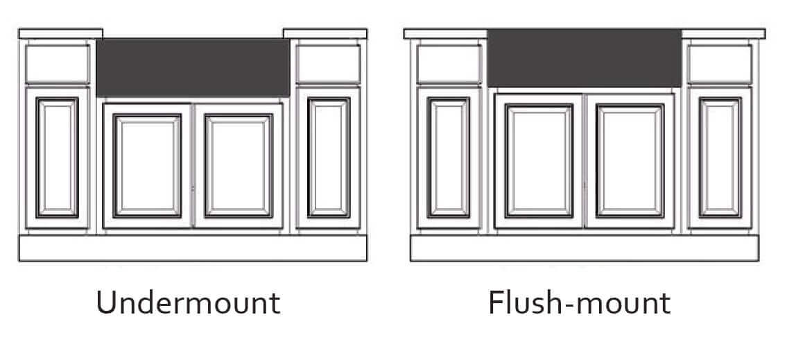 Alternative View of Ruvati Fiamma 33" Reversible Fireclay Apron-front Farmhouse Sink, White, RVL2300WH