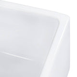 Alternative View of Ruvati Fiamma 33" Fireclay Apron-front Farmhouse Sink, 50/50 Double Bowl, White, RVL2311WH